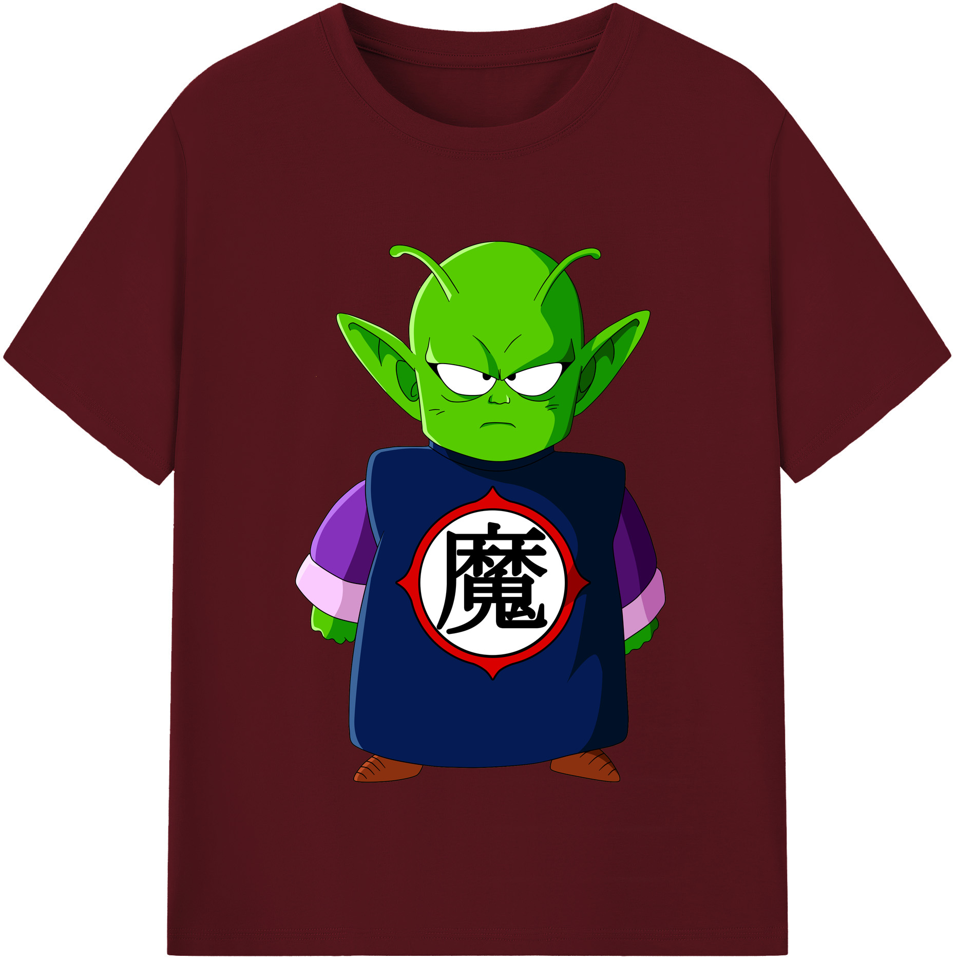 （画像用） ドラゴンボール ピッコロ DRAGON BALL Piccolo 綿100％半袖Tシャツ（フロントプリント）